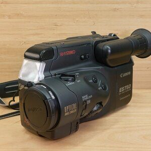 Canon ES750A Camcorder / 8mm Video8 Camera / Tested & Working / Made in Japan